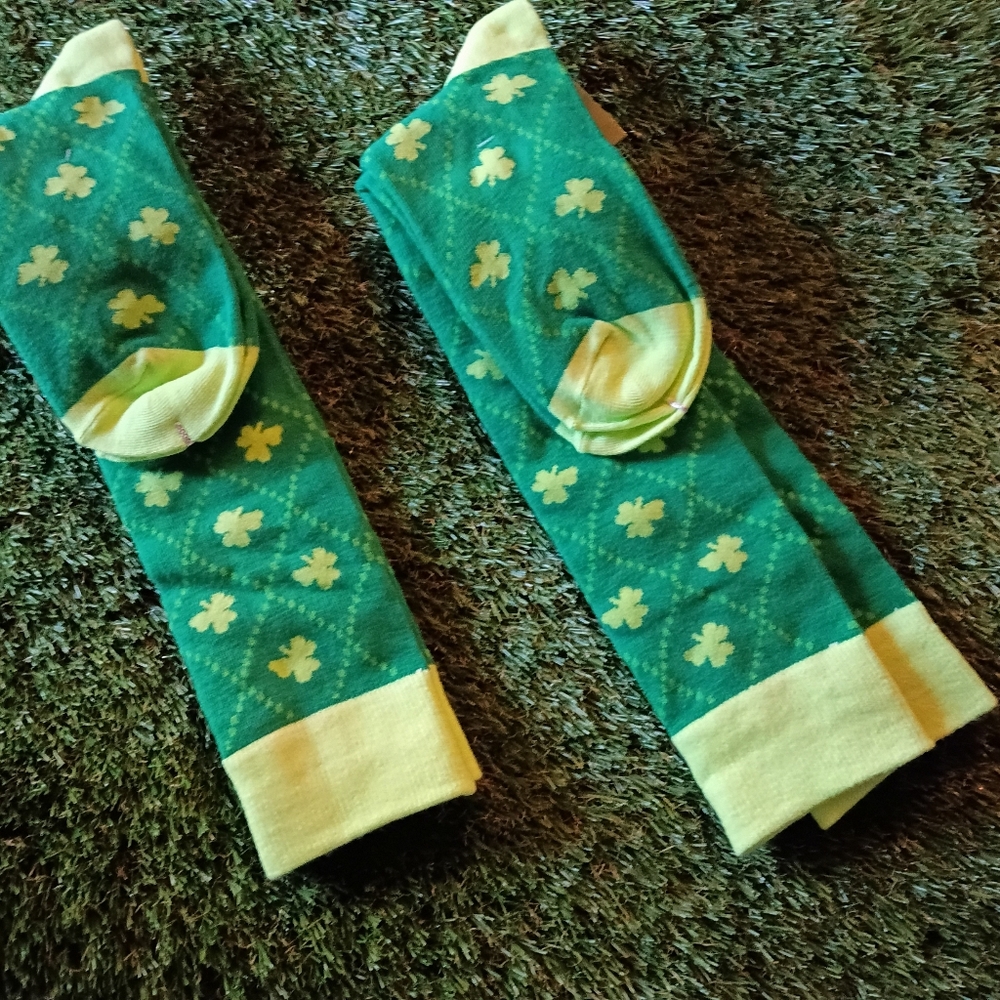 St. Patrick Clover Patterned Socks